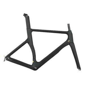 Full black color carbon fiber Internal cable aero road racing bike frame TT-X2