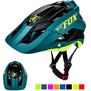BATFOX Bicycle Helmet Matte Black Cycling Helmets MTB Road Mountain Bike Helmet Inner Cap casco Capacete Da Bicicleta Helmet