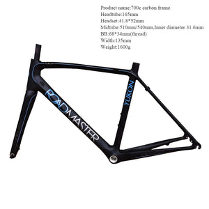 Stock New 700C Carbon Road Bike Frame Full Carbon Racing Bike Frames with Carbon Bike Fork Bicycle Parts
