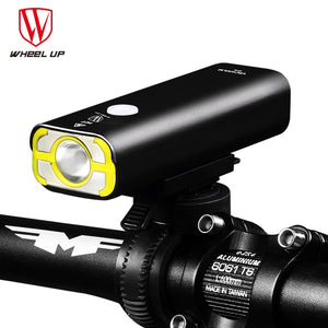 WHEEL UP 200 400 600 Lumens USB Rechargeable Bike Headlight Bicycle Front Handlebar Cycling Led Light Battery Flashlight Torch