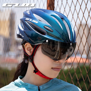 GUB K80 Cycling Helmet with Visor Magnetic Goggles Integrally-molded 58-62cm for Men Women MTB Road Bicycle Bike Helmet