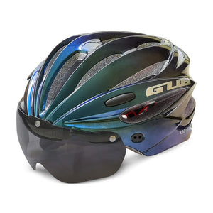 GUB K80 Cycling Helmet with Visor Magnetic Goggles Integrally-molded 58-62cm for Men Women MTB Road Bicycle Bike Helmet