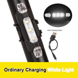 Bike Taillight USB Charge Bicycle Rear Tail LED Light Waterproof Riding Lamp Mountain Bike Cycling Light Safety Warning Light
