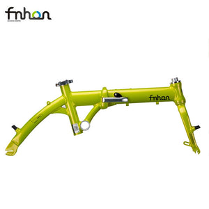 Fnhon Breeze Alloy 6061 Folding Bike Frame Fork 14" 412 16" 305 V Brake Kids Frameset With Handlepost 3Speed Bicycle Parts