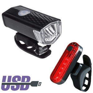 Bike Light USB Rechargeable 300 Lumen 3 Mode Bicycle Front Light Lamp Bike Headlight Cycling LED Flashlight Bike Accessories