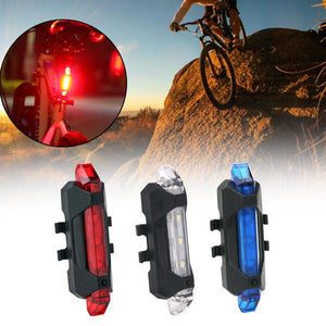 Outdoor Bike Cycling Lights 4 Modes USB Rechargeable Super Bright Bicycle Light Bike Tail Warning Light Rear Bicycle Accessories