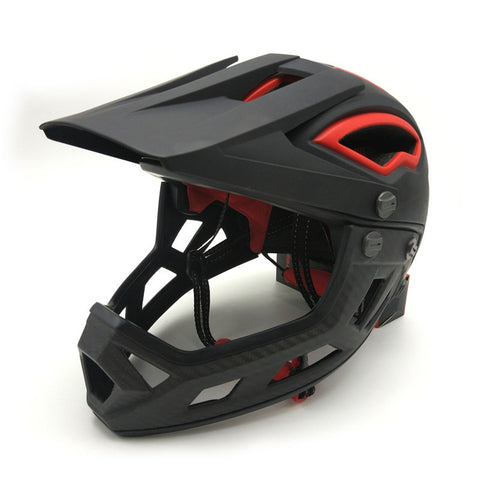 Adults Trainer Full Face Flip Up Racing Bicycle Helmet Downhill DH Fullface Motorcycle Avt MTB Mountain Safety Cycling Helmet