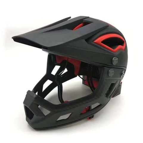 Adults Trainer Full Face Flip Up Racing Bicycle Helmet Downhill DH Fullface Motorcycle Avt MTB Mountain Safety Cycling Helmet