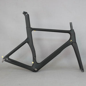 OEM products zero profit Aero design Ultralight 18K carbon road bike frame carbon fibre racing bicycle frame700c accept painting