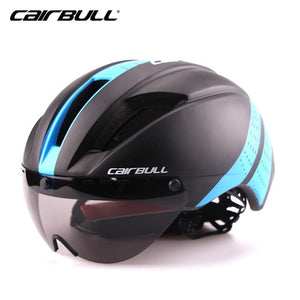 280g Aero Ultra-light Goggle TT Road Bicycle Helmet In-Mold Racing Cycling Bike Sports Safety Helmet Time-Trial Cycling Helmet