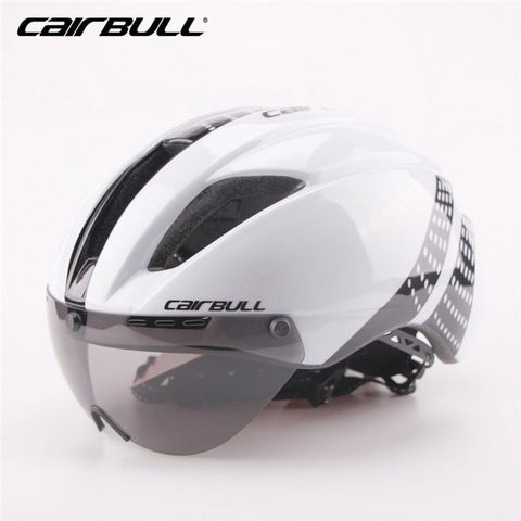 280g Aero Ultra-light Goggle TT Road Bicycle Helmet In-Mold Racing Cycling Bike Sports Safety Helmet Time-Trial Cycling Helmet