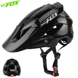 BATFOX bike helmet men women bicycle helmet integrally-molded mtb helmets casco batfox mtb casque velo cycling helmets Size:M/L