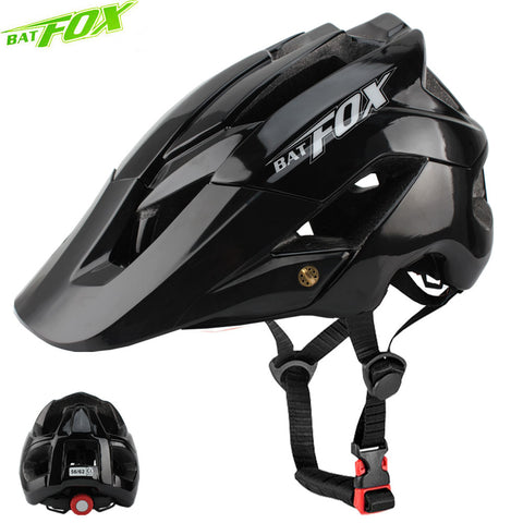 BATFOX bike helmet men women bicycle helmet integrally-molded mtb helmets casco batfox mtb casque velo cycling helmets Size:M/L