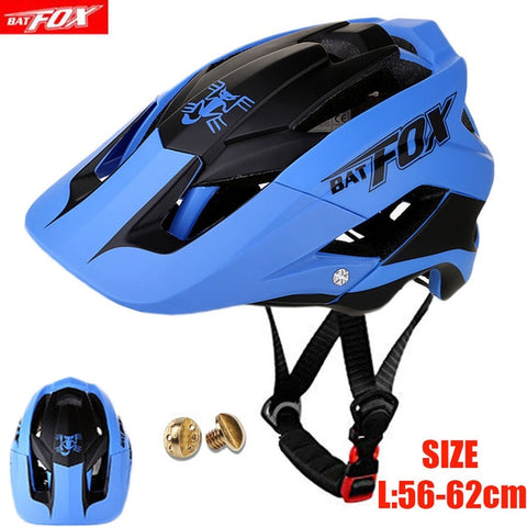 BATFOX Bicycle Helmet Matte Black Cycling Helmets MTB Road Mountain Bike Helmet Inner Cap casco Capacete Da Bicicleta Helmet