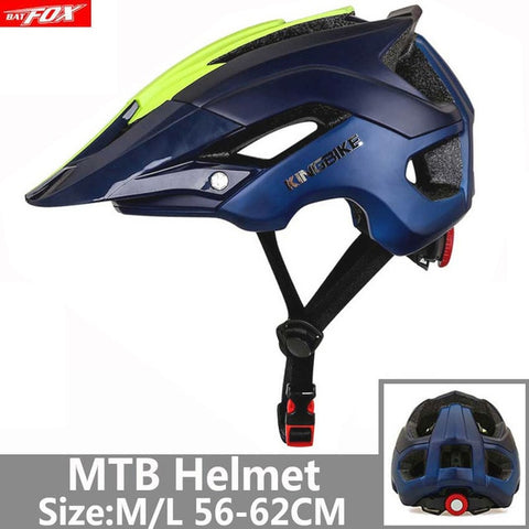 BATFOX Bicycle Helmet Red Road Mountain Cycling Helmets Integrally-molded CE MTB With Sun Visor Men Women Ultralight Bike Helmet