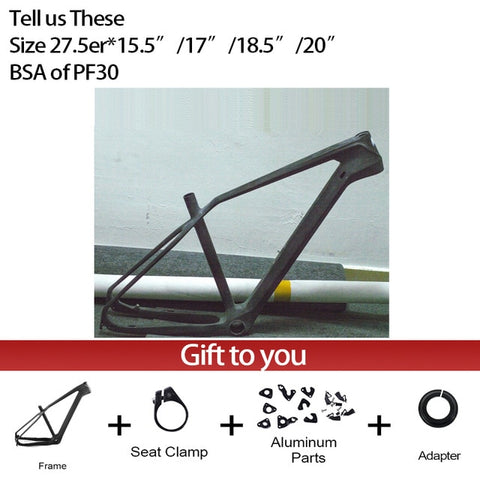 2020 New Chinese carbon mtb frame 29er bicicletas mountain bike 29er boost 148*12mm carbon frame 142*12 or 135*9mm bicycle frame