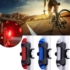 Bicycle light LED Taillight Rear Tail Safety Warning Cycling Portable Light 4 Modes USB Rechargeable Bicycle Light Flash Lights