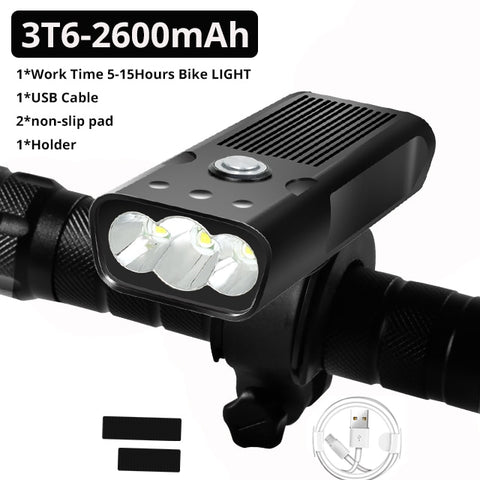 20000Lums Bicycle Light L2/T6 USB Rechargeable 5200mAh Bike Light IPX5 Waterproof LED Headlight  as Power Bank Bike Accessories