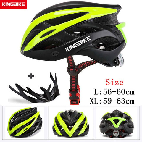 KINGBIKE HOT Bicycle Helmet Men Women MTB Road Cycling Helmets Ultralight Integrally-molded EPS+PC Bike helmet Capacete Ciclismo