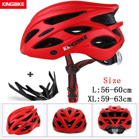 KINGBIKE HOT Bicycle Helmet Men Women MTB Road Cycling Helmets Ultralight Integrally-molded EPS+PC Bike helmet Capacete Ciclismo