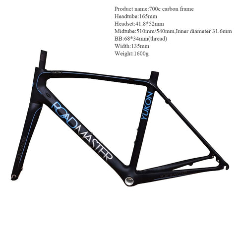 Stock New 700C Carbon Road Bike Frame Full Carbon Racing Bike Frames with  Carbon Bike Fork Bicycle Parts
