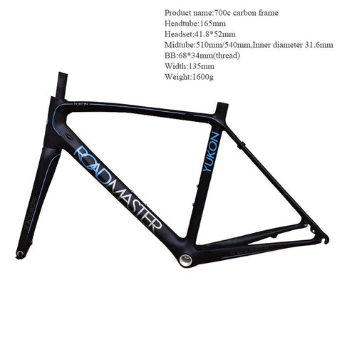 Stock New 700C Carbon Road Bike Frame Full Carbon Racing Bike Frames with  Carbon Bike Fork Bicycle Parts