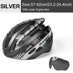 INBIKE Cycling Helmet with Goggles Ultralight MTB Bike Helmet Men Women Mountain Road casco Sport Specialiced Bicycle Helmets