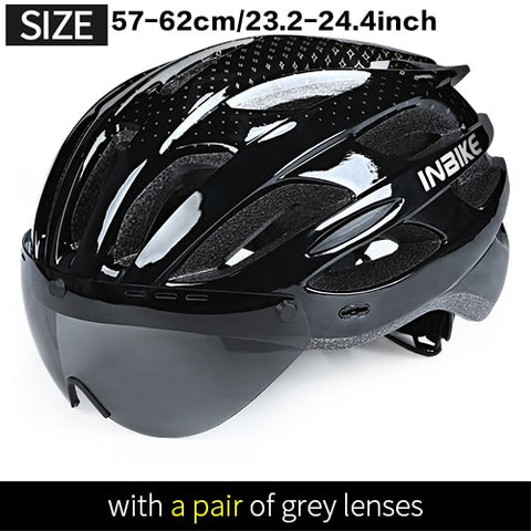 INBIKE Cycling Helmet with Goggles Ultralight MTB Bike Helmet Men Women Mountain Road casco Sport Specialiced Bicycle Helmets