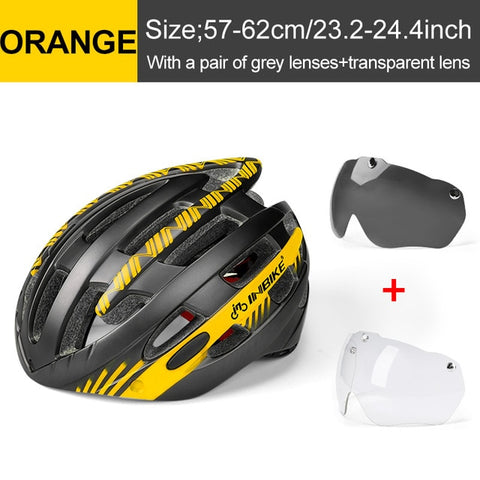 INBIKE Cycling Helmet with Goggles Ultralight MTB Bike Helmet Men Women Mountain Road casco Sport Specialiced Bicycle Helmets