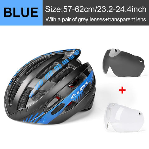 INBIKE Cycling Helmet with Goggles Ultralight MTB Bike Helmet Men Women Mountain Road casco Sport Specialiced Bicycle Helmets