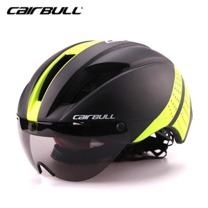 280g Aero Ultra-light Goggle TT Road Bicycle Helmet In-Mold Racing Cycling Bike Sports Safety Helmet Time-Trial Cycling Helmet