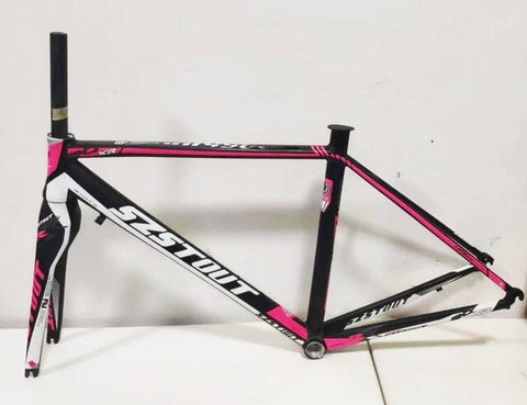 Last 1400g 700C road bike frame super light aluminum frame  Cbike frameset with carbon bicycle fork women's bike bicycle parts