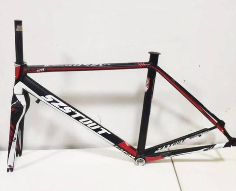 Last 1400g 700C road bike frame super light aluminum frame  Cbike frameset with carbon bicycle fork women's bike bicycle parts