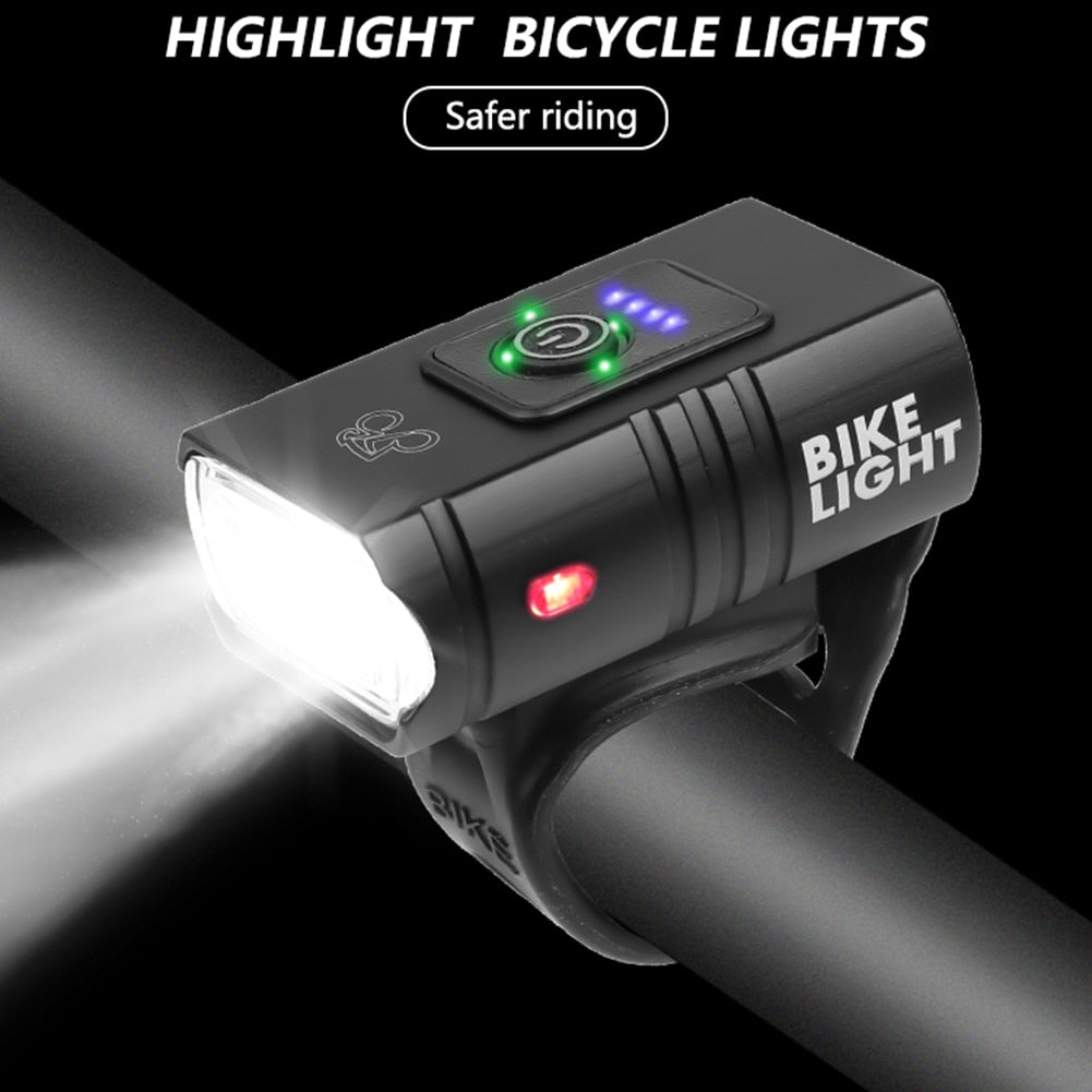 T6 LED Bicycle Light 10W 800LM 6 Modes USB Rechargeable Power Display MTB Mountain Road Bike Front Lamp Cycling Equipment
