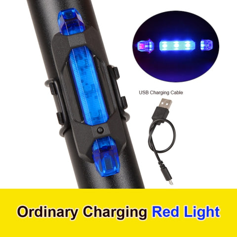 Bike Taillight USB Charge Bicycle Rear Tail LED Light Waterproof Riding Lamp Mountain Bike Cycling Light Safety Warning Light