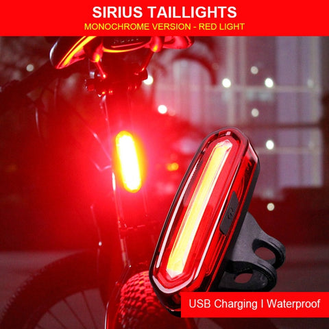 120 Lumens Bicycle Rear Light USB Rechargeable Cycling LED Tail Light Waterproof MTB Road Bike Tail Light Bicycle Accessories