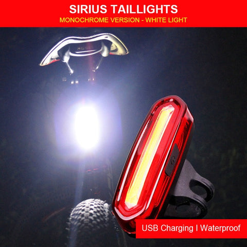 120 Lumens Bicycle Rear Light USB Rechargeable Cycling LED Tail Light Waterproof MTB Road Bike Tail Light Bicycle Accessories