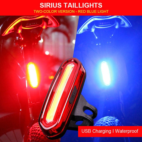 120 Lumens Bicycle Rear Light USB Rechargeable Cycling LED Tail Light Waterproof MTB Road Bike Tail Light Bicycle Accessories