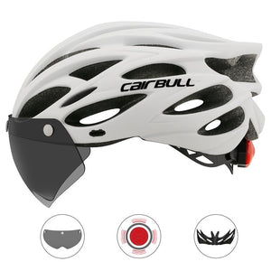 CAIRBULL Road Bicycle Helmet EPS Cascos Bicicleta with Tail Light Night PC Riding Helmet  MTB Bike Racing Carretera Helmet