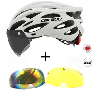 Bicycle with One-piece mountain mtb road bike helmet Breathable Bilateral Powermeter Removable riding Casco Ciclismo accessorie