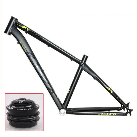 JESSICA  26er 16/17 inches MTB Frame Mountain Bike Frames For Bicycle Superlight Straiht Tube 44mm Frameset BSA 68mm