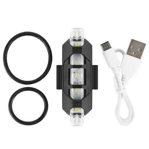 1pcs Bike Light LED Rear Taillight Safety Warning Bicycle Light  Mountain Cycling Light USB Rechargeable Bike Accessories