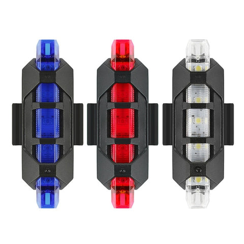1pcs Bike Light LED Rear Taillight Safety Warning Bicycle Light  Mountain Cycling Light USB Rechargeable Bike Accessories