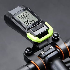 4 Mode USB Bike Light Lamp Bicycle Computer 5 Mode Horn Flashlight Cycle Bike Speedometer Led Front Lights Cycling Headlight