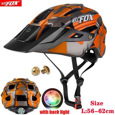 2020 New Batfox Bicycle Helmet for Adult Men Women MTB Bike Mountain Road Cycling Safety Outdoor Sports Safty Helmet
