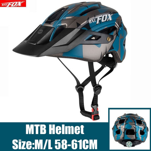 2020 New Batfox Bicycle Helmet for Adult Men Women MTB Bike Mountain Road Cycling Safety Outdoor Sports Safty Helmet