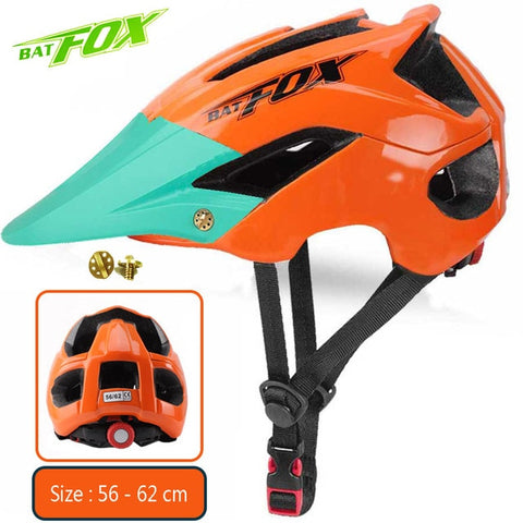 2020 New Batfox Bicycle Helmet for Adult Men Women MTB Bike Mountain Road Cycling Safety Outdoor Sports Safty Helmet