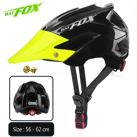 2020 New Batfox Bicycle Helmet for Adult Men Women MTB Bike Mountain Road Cycling Safety Outdoor Sports Safty Helmet