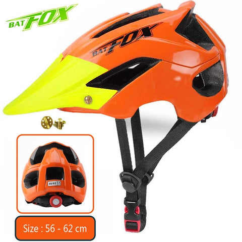 2020 New Batfox Bicycle Helmet for Adult Men Women MTB Bike Mountain Road Cycling Safety Outdoor Sports Safty Helmet