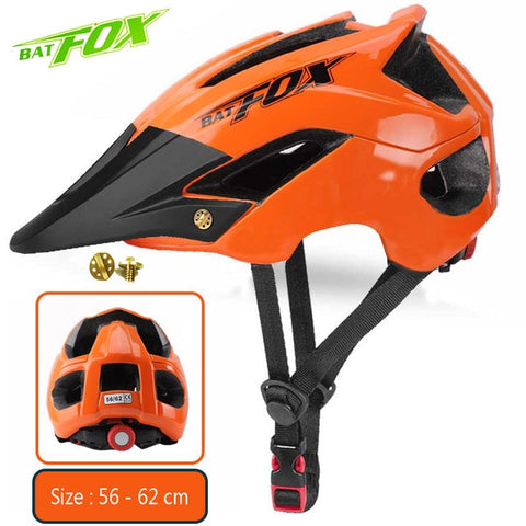 2020 New Batfox Bicycle Helmet for Adult Men Women MTB Bike Mountain Road Cycling Safety Outdoor Sports Safty Helmet